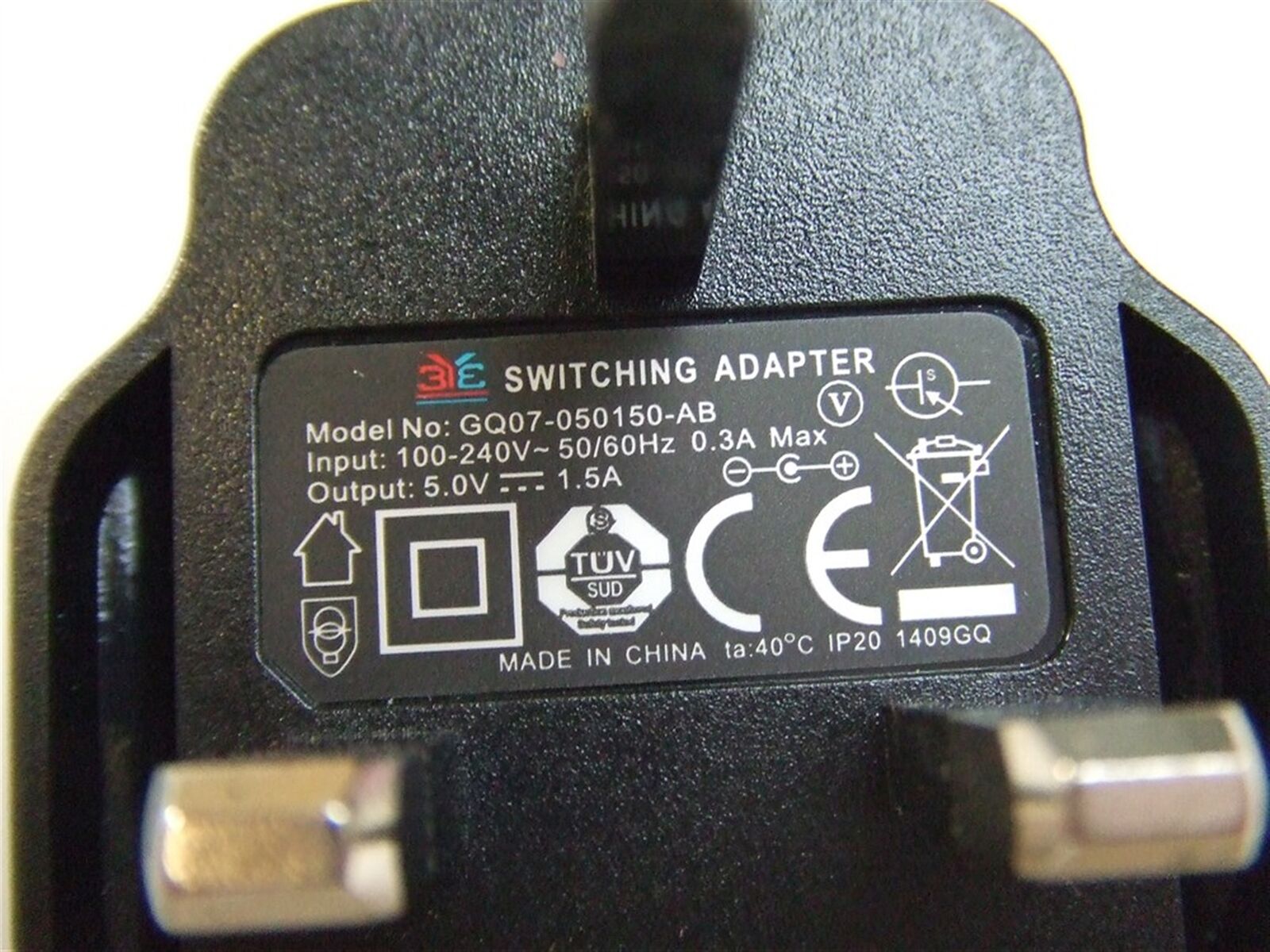 New 3YE GQ07-050150-AB Power Supply 5V 1.5A AC Adapter for Bush CSPK258WWI Dock - Click Image to Close